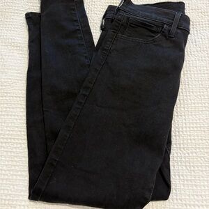 Levi’s High-Rise Super Skinny Jeans – Black, Size 30 – Like New